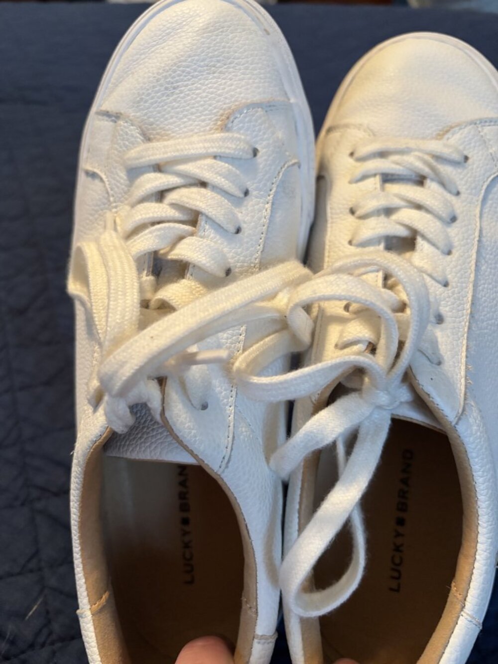 Lucky Brand Leather White Sneakers